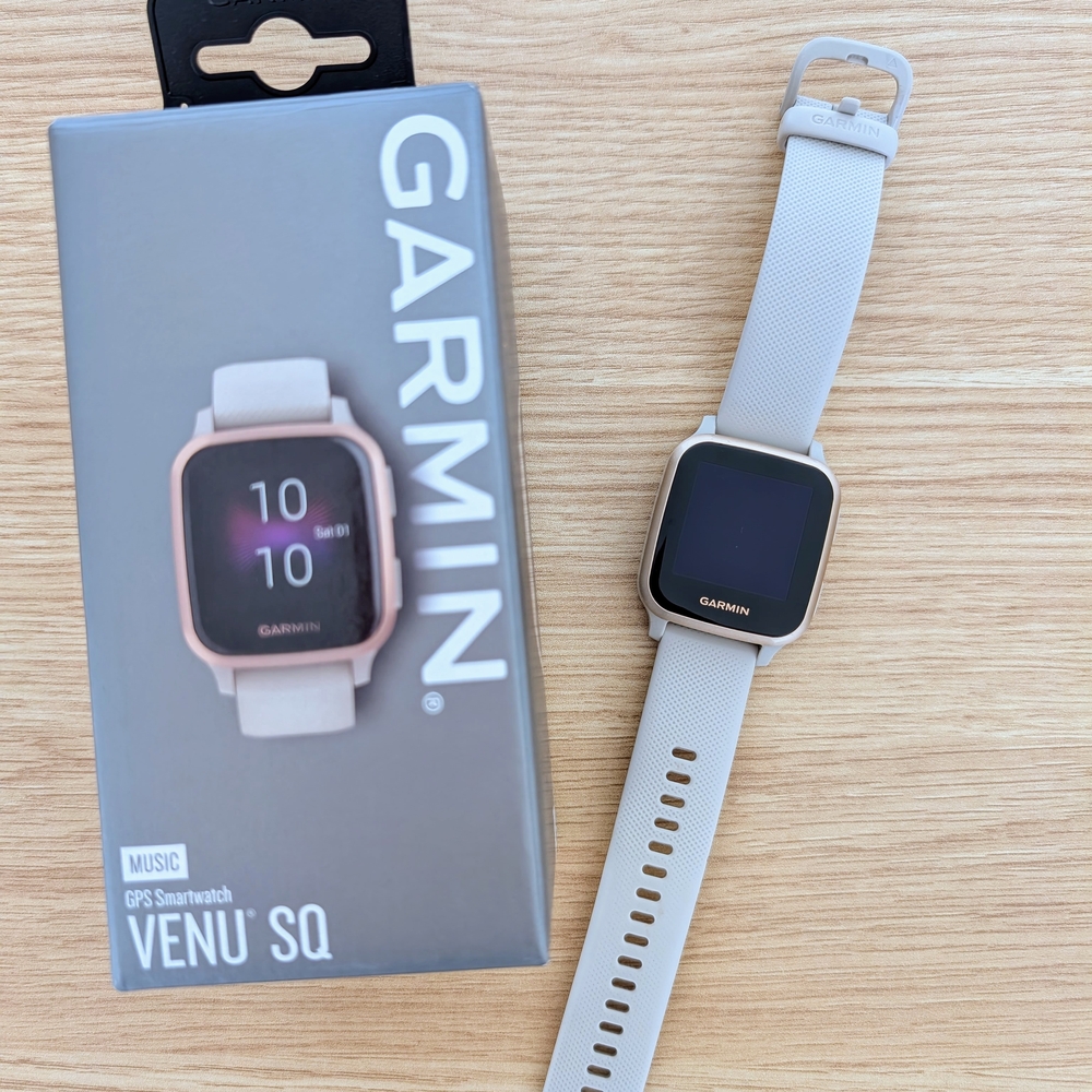 Garmin Venu SQ Smartwatch - Rose Gold and Gray GPS